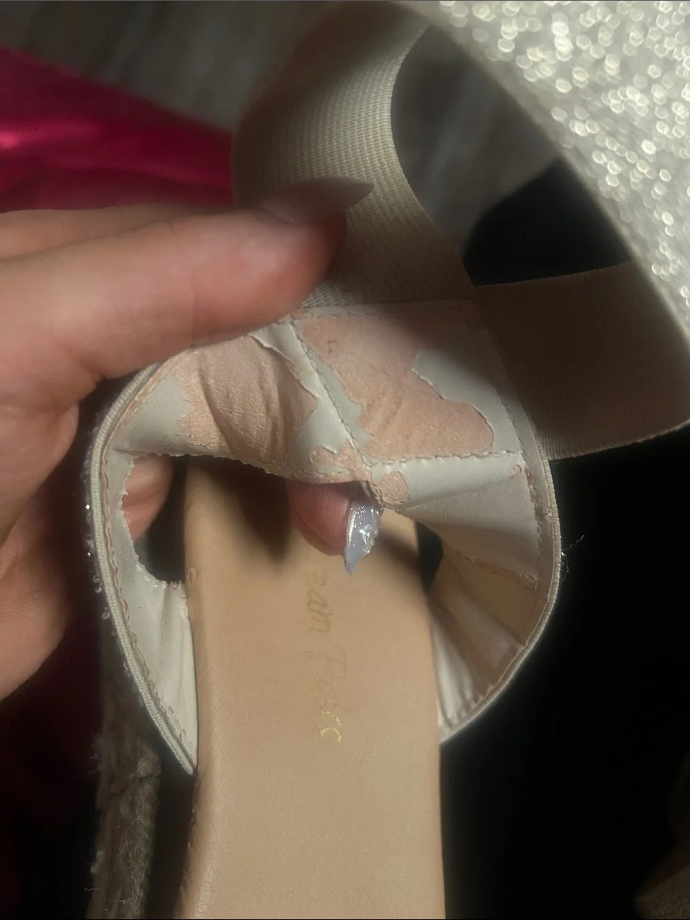 Dream Pairs Gold Glitter Espadrille Platform Sandals
